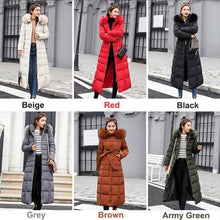 Load image into Gallery viewer, New Arrival Parkas Fashion Coats Women Winter Sweater Fur Collar Hood Warm Cotton Coat Women Clothes - Lifestyles Intra Asia