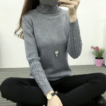 Load image into Gallery viewer, Women Turtleneck Sweaters Winter Pullover Warm Knitted Cashmere Long Sleeve Sweater Women Clothes - Lifestyles Intra Asia