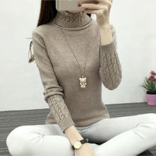 Load image into Gallery viewer, Women Turtleneck Sweaters Winter Pullover Warm Knitted Cashmere Long Sleeve Sweater Women Clothes - Lifestyles Intra Asia