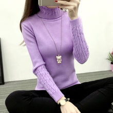 Load image into Gallery viewer, Women Turtleneck Sweaters Winter Pullover Warm Knitted Cashmere Long Sleeve Sweater Women Clothes - Lifestyles Intra Asia