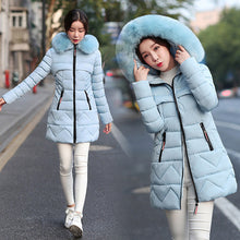 Load image into Gallery viewer, New Arrival Parkas Fashion Coats Women Winter Sweater Fur Collar Hood Warm Cotton Coat Women Clothes - Lifestyles Intra Asia