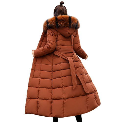 New Arrival Parkas Fashion Coats Women Winter Sweater Fur Collar Hood Warm Cotton Coat Women Clothes - Lifestyles Intra Asia