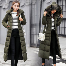 Load image into Gallery viewer, New Arrival Parkas Fashion Coats Women Winter Sweater Fur Collar Hood Warm Cotton Coat Women Clothes - Lifestyles Intra Asia