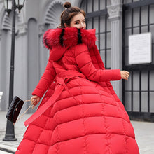Load image into Gallery viewer, New Arrival Parkas Fashion Coats Women Winter Sweater Fur Collar Hood Warm Cotton Coat Women Clothes - Lifestyles Intra Asia