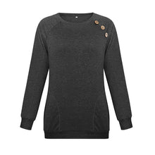 Load image into Gallery viewer, Fashion Women Warm Winter T Shirt 2019 Casual Long Sleeve O-Neck Button Pocket Tee Shirt Plus Size Cotton Tops Women Clothes - Lifestyles Intra Asia