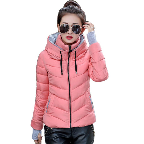 New Arrival Parkas Fashion Coats Women Winter Sweater Fur Collar Hood Warm Cotton Coat Women Clothes - Lifestyles Intra Asia