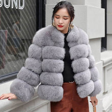 Load image into Gallery viewer, New Arrival Fashion Coats Faux Women Winter Fur Collar Warm Hood Cotton Coat Women Clothes - Lifestyles Intra Asia