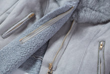 Load image into Gallery viewer, Women Suede Coat  Fur Collar Zipper Thick Slim Short Jacket Outwear - Lifestyles Intra Asia