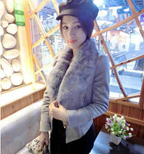 Load image into Gallery viewer, Women Suede Coat  Fur Collar Zipper Thick Slim Short Jacket Outwear - Lifestyles Intra Asia