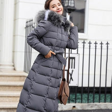 Load image into Gallery viewer, Warm Cotton-Padded Long Sleeve  Winter Jacket Long Hooded 2019 Fashion Snow Clothing Parkas Women - Lifestyles Intra Asia