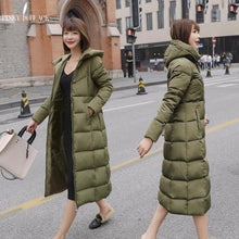 Load image into Gallery viewer, New Arrival Parkas Fashion Coats Women Winter Sweater Fur Collar Hood Warm Cotton Coat Women Clothes - Lifestyles Intra Asia
