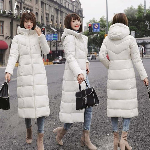 New Arrival Parkas Fashion Coats Women Winter Sweater Fur Collar Hood Warm Cotton Coat Women Clothes - Lifestyles Intra Asia